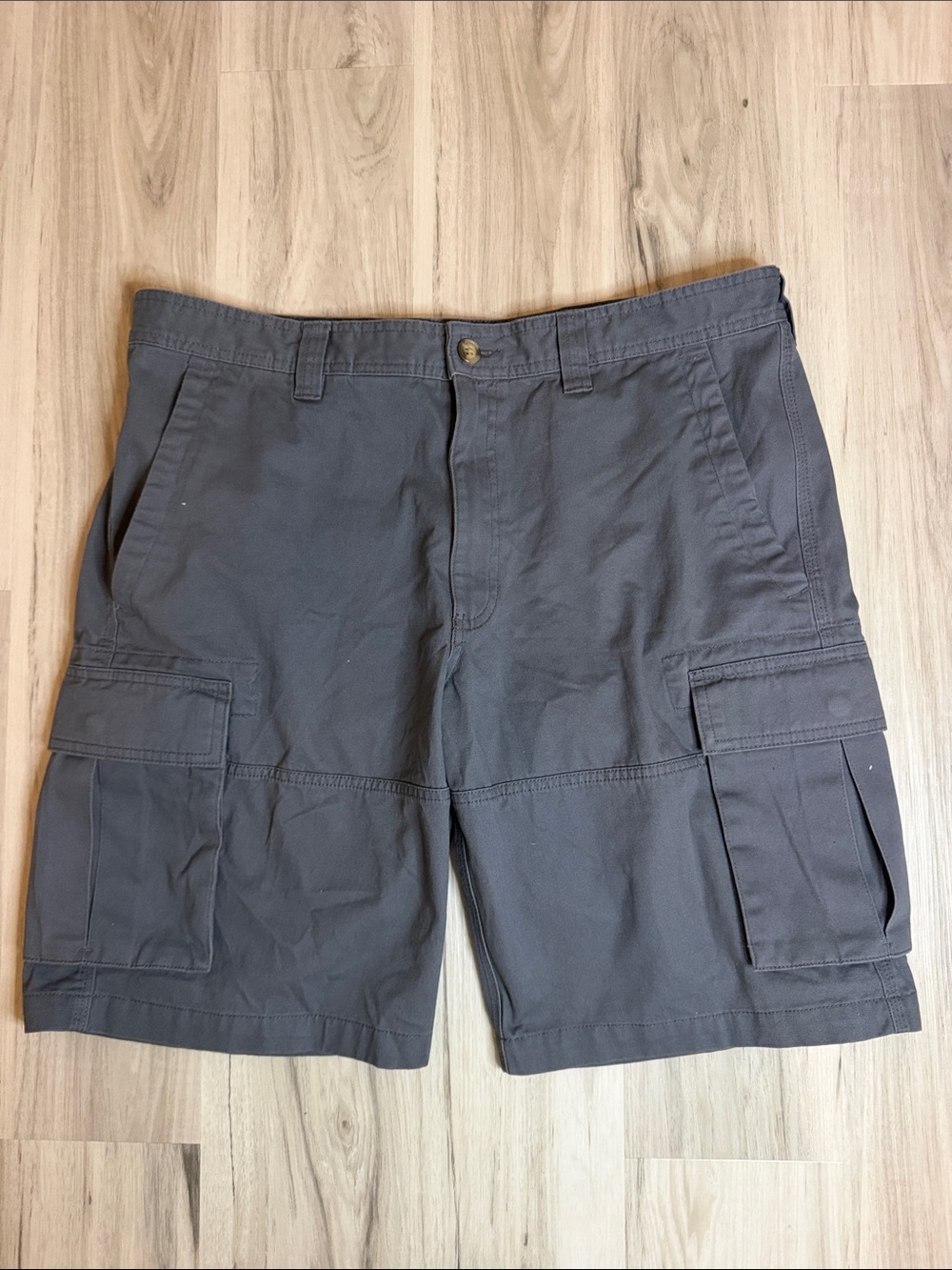 Men's Club Room Cargo Shorts - Charcoal Gray Sz36